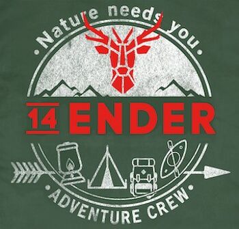 14Ender® Nature Needs You T-shirt vert foncé 2