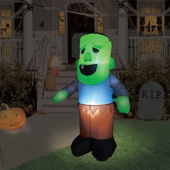 Zombie gonflable adapté à une utilisation en extérieur - Idéal pour Halloween 2