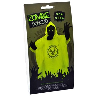 Poncho Zombie Biohazard - Ideal para Halloween