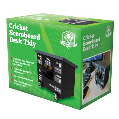 Riordinata scrivania del tabellone segnapunti di cricket