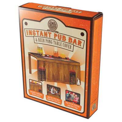Couverture de table de bar de pub instantané et de bière-pong