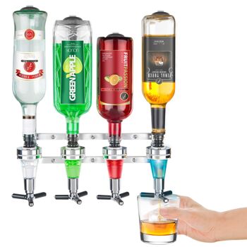 Distributeur de boissons mural à 4 bouteilles Final Touch 5