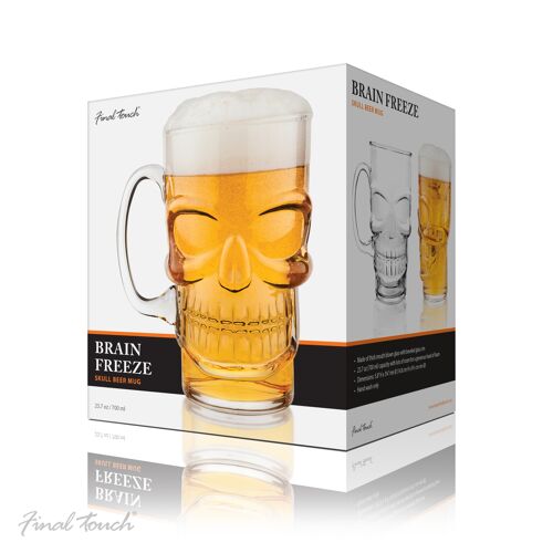 Final Touch Skull Beer Glass
