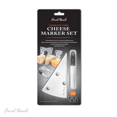 Final Touch Stainless Steel Cheese Marker Set