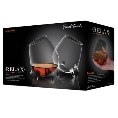 Final Touch Relax Cognac-Gläser 2pk