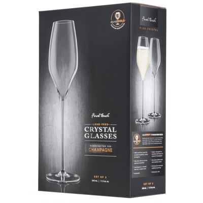 Final Touch Durashield Champagnerglas, 2er-Pack