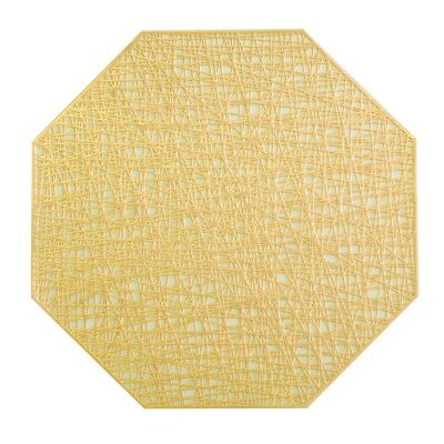 Gold octagonal coaster