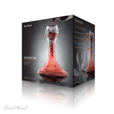 Final Touch Twister Aerating Decanter