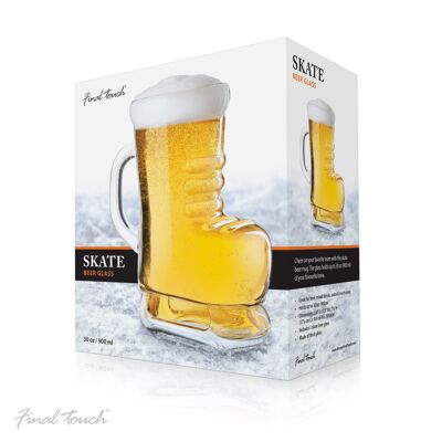 Final Touch Skate Beer Boot Glass