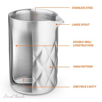 Pichet à mélanger Yarai en acier inoxydable de Final Touch 2