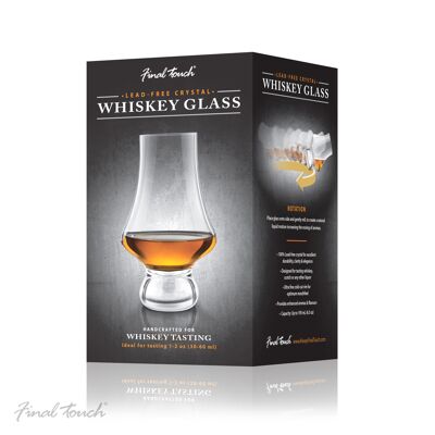 Bicchiere da degustazione di whisky al tocco finale