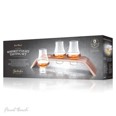 Final Touch 4-teiliges Whisky Flight Tasting Set