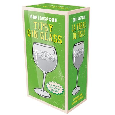 Bar Maßgeschneidertes beschwipstes Gin-Glas