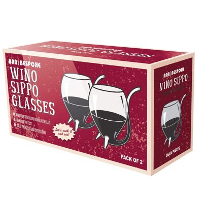 Bar Bespoke Wine Sippo Glasses 2 pk