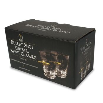 Bar Originale Take the Shot Lot de 2 verres en cristal 1