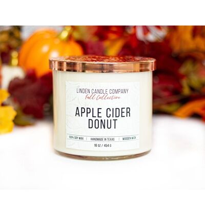 Linden Candle Company 16OZ Fall Candle / Apple Cider Donut