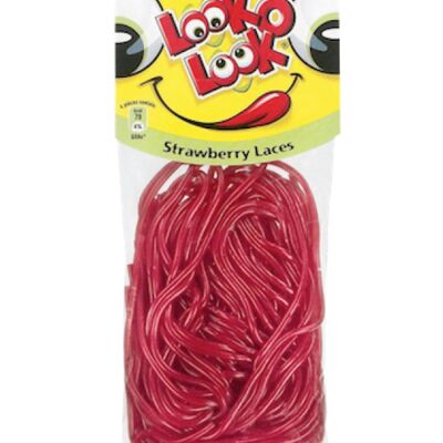 Look O Look Candy Laces Strawberry 90G /