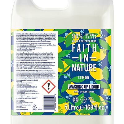 Faith In Nature Super Concentrated Washing Up Liquid 5L /