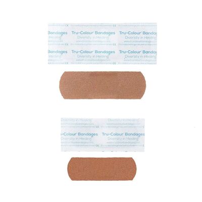 TruColour Skin Tone Plaster / Brown-Dark Brown (Orange Box)
