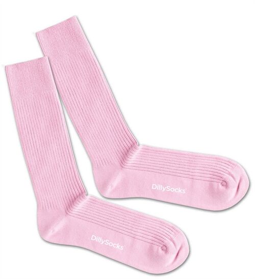 Ribbed Piggy Pink Sock 36-40