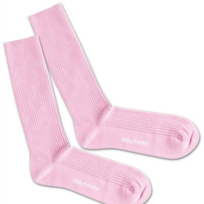 Gerippte Piggy Pink Socke 36-40