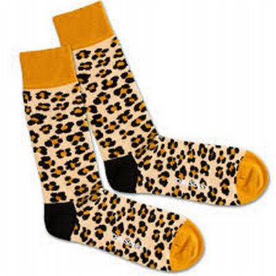 Calcetín de piel de leopardo