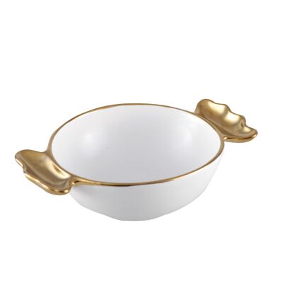 CANDY CUP GOLDEN HANDLES 14X14X6CM