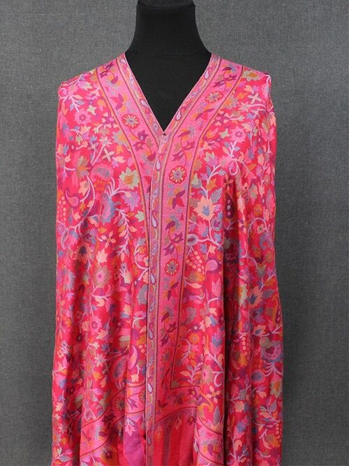 Elegant Pink Kani Modal Paisleys shawl / CAS00022