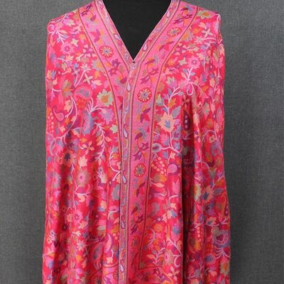 Eleganter pinkfarbener Kani Modal Paisleys Schal / CAS00022