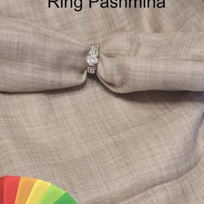 Maßgeschneiderter Ring Pashmina - Braun / Ring Pashmina-28