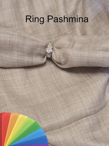 Bague Pashmina sur mesure - Sable du désert / Bague Pashmina-58 5