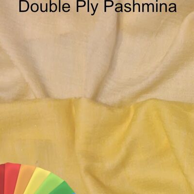 Bespoke Double Ply Pashmina - Apricot / Double Ply Pashmina-1-7
