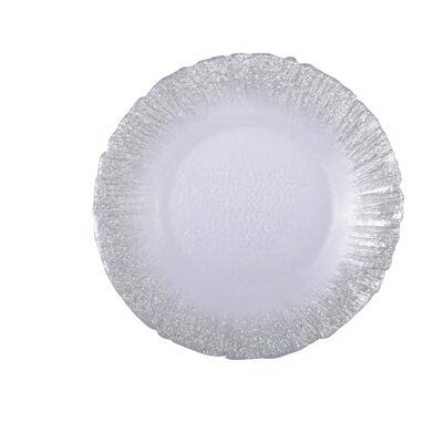 PLATO POSTRE FLASH PLATA 21CM