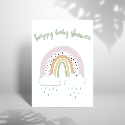 Happy Baby Shower Rainbow