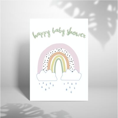 Happy Baby Shower Rainbow