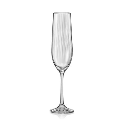 WATERFALL CHAMPAGNE FLUTE-SET OF 6