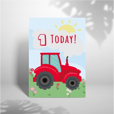 Tractor de 1er cumpleaños