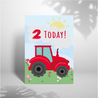 Traktor zum 2. Geburtstag