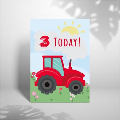 Tractor de 3er cumpleaños