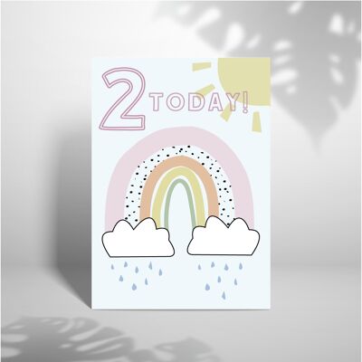 Buon 2° compleanno Arcobaleno