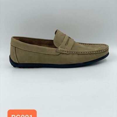 Limaderi Men Nubuk | loafers for men | khaki