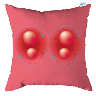 Comodo cuscino da massaggio ricaricabile - rosa brillante
