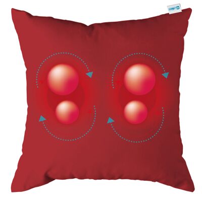 Coussin de massage confortable rechargeable - Bordeaux