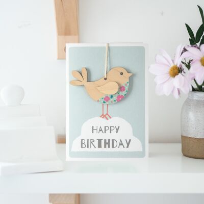 Birthday Card, Bird Keepsake