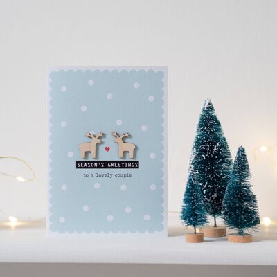 Schönes Paar Weihnachtskarte