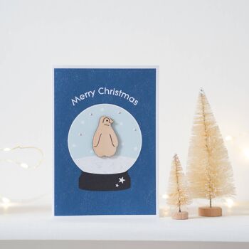 Carte de Noël pingouin 1