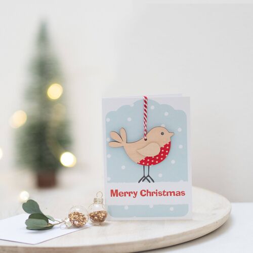 Robin Keepsake Christmas Card