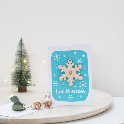 Snowflake Keepsake Card