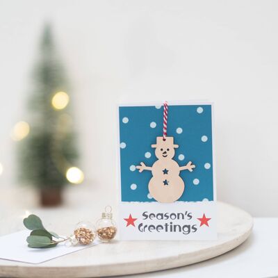 Snowman Christmas Keepsake Card