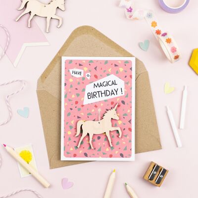 Birthday Card, Unicorn Keepsake